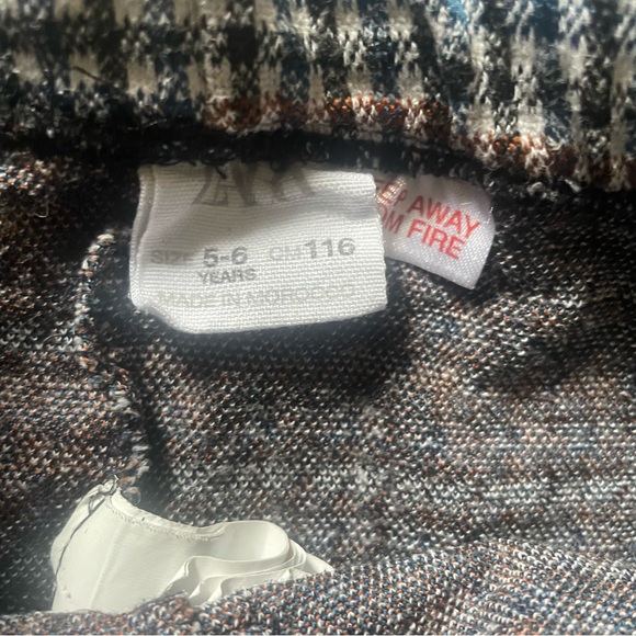 ZARA • Toddler Gingham Legging Pants - Picture 3 of 3